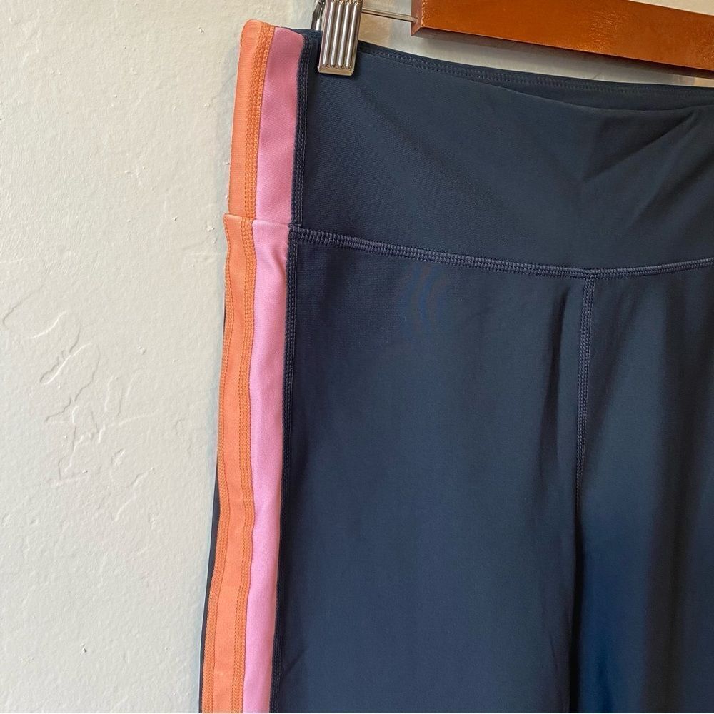 THE UPSIDE Jewel Col Block Midi Legging Pant in Navy - Picture 8 of 11